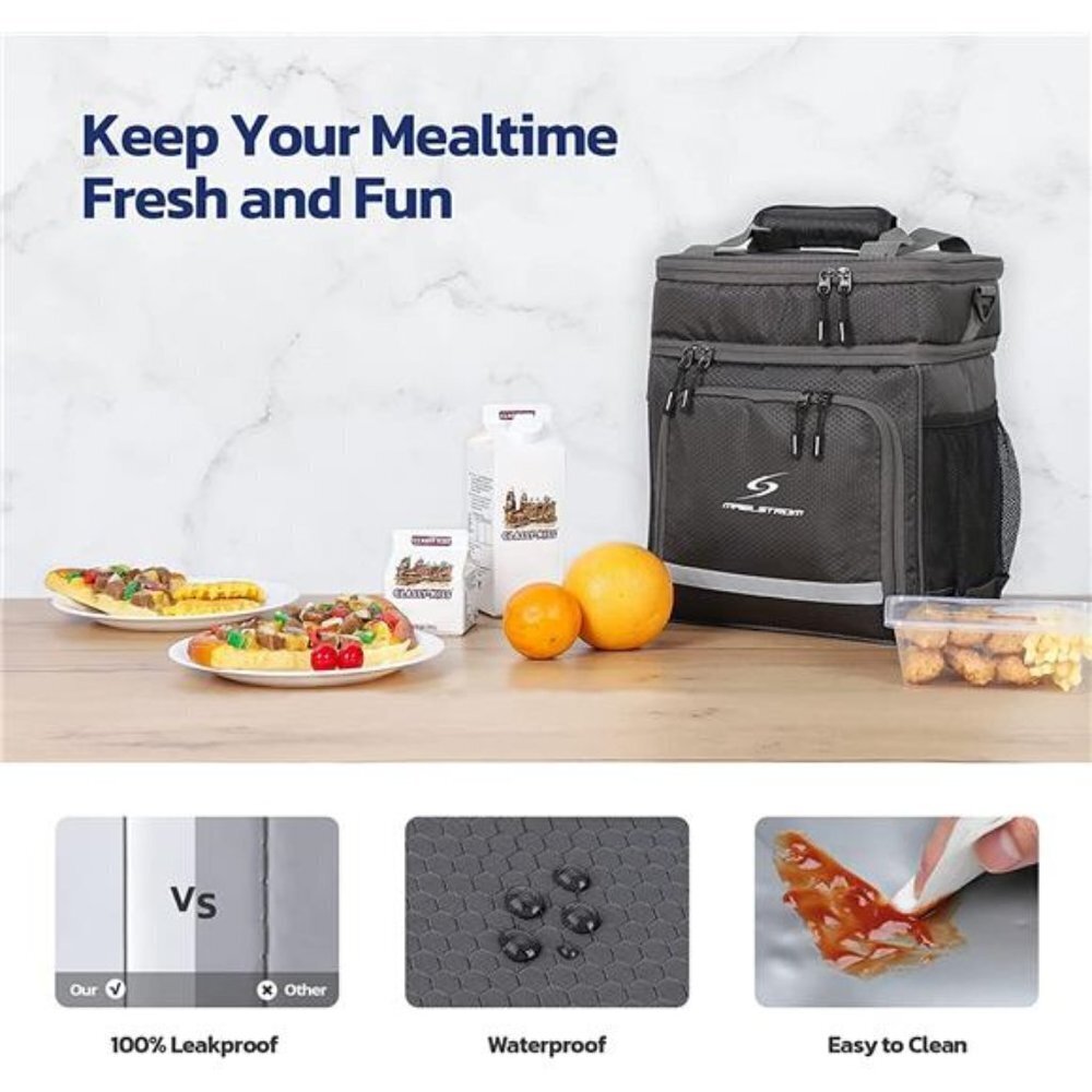 Maelstrom Lunch Box for Men, Insulated Lunch Bag Women/Men, Leakproof Lunch